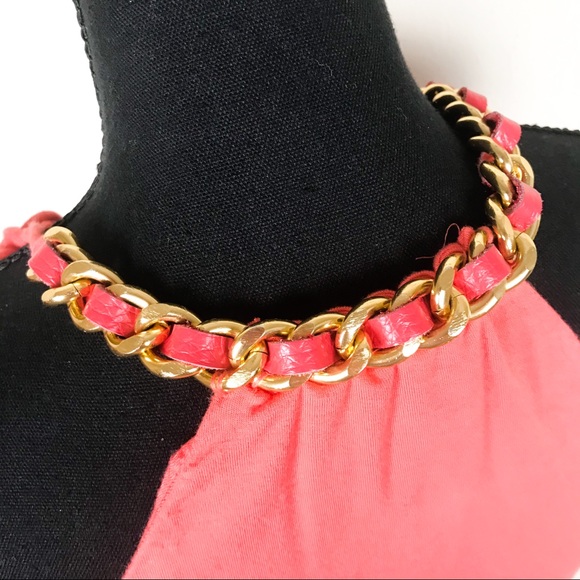 Sky Dresses Sky Gold Chain Halter Dress M Poshmark